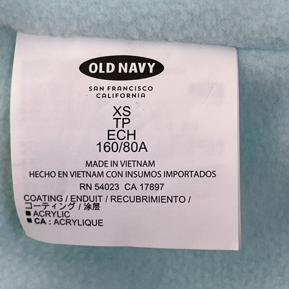 Old Navy Womens XS Seafoam Green Puffer Vest Fleece Lined Zip Sleeveless Quilted - Picture 5 of 7